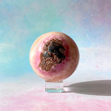 Load image into Gallery viewer, PINK ARAGONITE SPHERE (8) tumble stone The Crystal Avenues 
