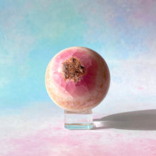 Load image into Gallery viewer, PINK ARAGONITE SPHERE (9) tumble stone The Crystal Avenues 
