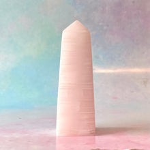 Load image into Gallery viewer, PINK MANGANO CALCITE TOWER (2) tumble stone The Crystal Avenues 
