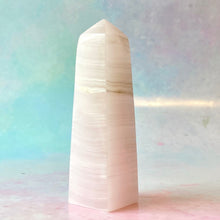 Load image into Gallery viewer, PINK MANGANO CALCITE TOWER (3) tumble stone The Crystal Avenues 
