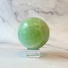 Load image into Gallery viewer, PISTACHIO CALCITE SPHERE (2) Palmstone The Crystal Avenues 
