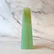 Load image into Gallery viewer, PISTACHIO CALCITE TOWER (3) Palmstone The Crystal Avenues 
