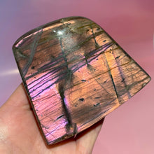 Load image into Gallery viewer, PURPLE LABRADORITE FREEFORM (3) tumble stone The Crystal Avenues 
