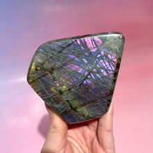 Indlæs billede til gallerivisning PURPLE LABRADORITE FREEFORM (4) tumble stone The Crystal Avenues 
