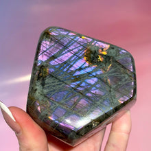 Load image into Gallery viewer, PURPLE LABRADORITE FREEFORM (4) tumble stone The Crystal Avenues 
