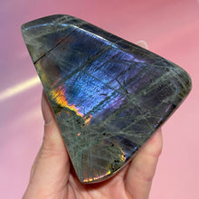 Load image into Gallery viewer, PURPLE LABRADORITE FREEFORM (5) tumble stone The Crystal Avenues 
