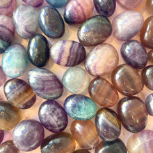 Load image into Gallery viewer, RAINBOW FLUORITE TUMBLE STONE The Crystal Avenues 
