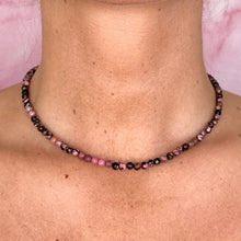 Load image into Gallery viewer, RHODONITE CHOKER NECKLACE Bracelet The Crystal Avenues 
