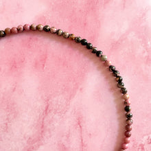 Load image into Gallery viewer, RHODONITE CHOKER NECKLACE Bracelet The Crystal Avenues 
