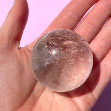 Load image into Gallery viewer, ROCK CRYSTAL SPHERE - EXTRA QUALITY (1) tumble stone The Crystal Avenues 
