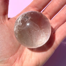 Load image into Gallery viewer, ROCK CRYSTAL SPHERE - EXTRA QUALITY (1) tumble stone The Crystal Avenues 

