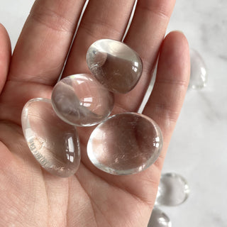ROCK CRYSTAL TUMBLE STONE tumble stone The Crystal Avenues 
