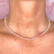Load image into Gallery viewer, ROSE QUARTZ CHOKER NECKLACE Bracelet The Crystal Avenues 
