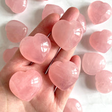 Load image into Gallery viewer, ROSE QUARTZ HEART tumble stone The Crystal Avenues 
