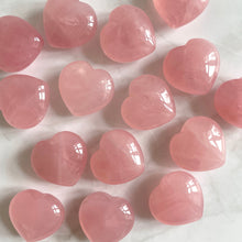 Load image into Gallery viewer, ROSE QUARTZ HEART tumble stone The Crystal Avenues 
