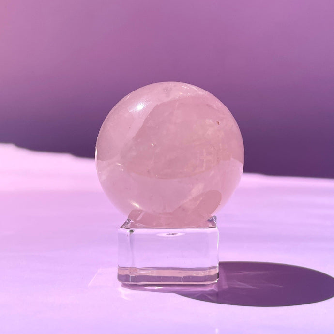 ROSE QUARTZ SPHERE (3) The Crystal Avenues 