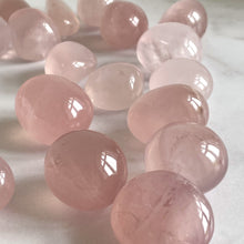 Load image into Gallery viewer, ROSE QUARTZ TUMBLE STONE tumble stone The Crystal Avenues 
