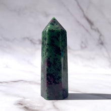 Load image into Gallery viewer, RUBY ZOISITE TOWER (6) tumble stone The Crystal Avenues 
