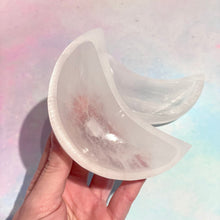 Load image into Gallery viewer, SELENITE MOON BOWL Crystal Bowl The Crystal Avenues 
