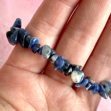Load image into Gallery viewer, SODALITE CHIP BRACELET Bracelet The Crystal Avenues 
