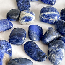 Load image into Gallery viewer, SODALITE TUMBLE STONE tumble stone The Crystal Avenues 
