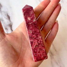 Load image into Gallery viewer, THULITE TOWER (1) tumble stone The Crystal Avenues 
