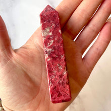 Load image into Gallery viewer, THULITE TOWER (2) tumble stone The Crystal Avenues 
