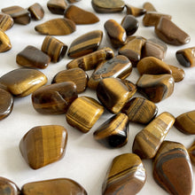Load image into Gallery viewer, TIGERS EYE TUMBLE STONE Tumble stone The Crystal Avenues 
