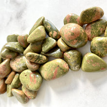 Load image into Gallery viewer, UNAKITE TUMBLE STONE tumble stone The Crystal Avenues 
