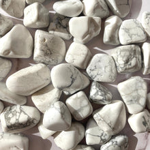 Load image into Gallery viewer, WHITE HOWLITE TUMBLE STONE Tumble Stone The Crystal Avenues 
