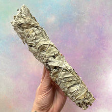 Load image into Gallery viewer, WHITE SAGE STICK - LARGE Smudge Stick The Crystal Avenues 
